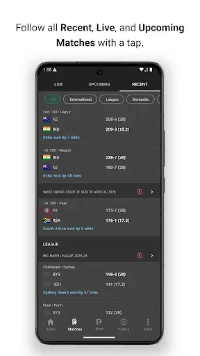 Скриншот 6 — Willow - Watch Live Cricket