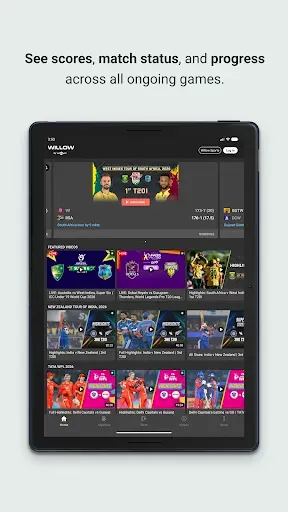 Скриншот 7 — Willow - Watch Live Cricket