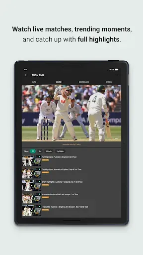 Скриншот 8 — Willow - Watch Live Cricket