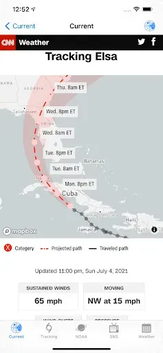 Скриншот 3 — Hurricane & Typhoon Track