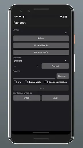 Скриншот 1 — Fastboot Tools