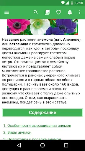 Скриншот 3 — Всё о растениях и цветах