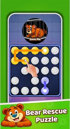 Скриншот 2 — Bear Rescue: One Line Puzzle