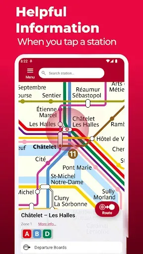 Скриншот 4 — Paris Metro - Map and Routes