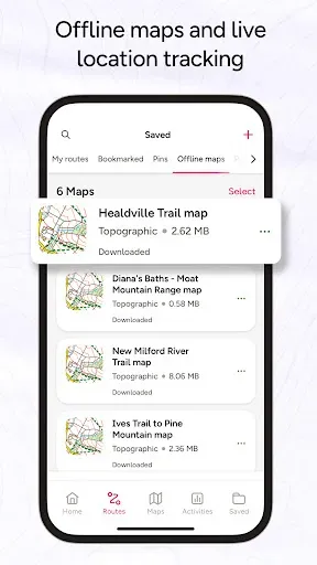 Скриншот 3 — OS Maps: Walk, Hike, Run, Bike
