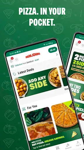Скриншот 1 — Papa Johns - Pizza Delivery