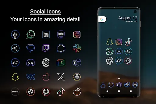 Скриншот 4 — Outline Icons - Icon Pack