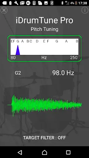 Скриншот 1 — Drum Tuner - iDrumTune Pro