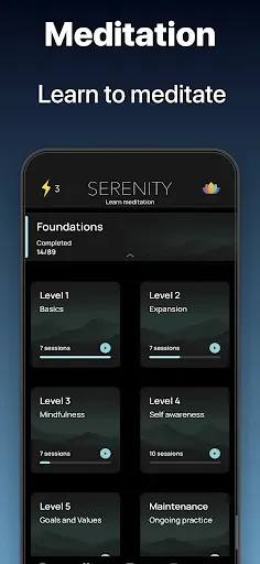 Скриншот 1 — Serenity: Guided Meditation