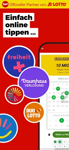 Скриншот 2 — Eurojackpot & LOTTO App