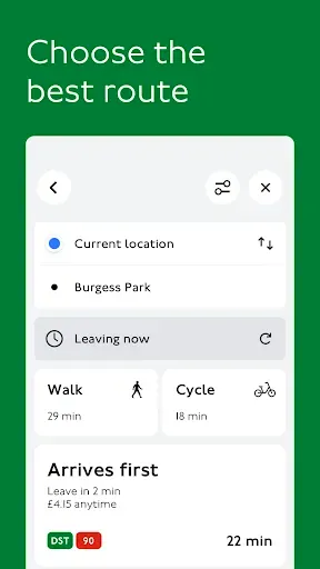 Скриншот 1 — TfL Go: Plan, Pay, Travel