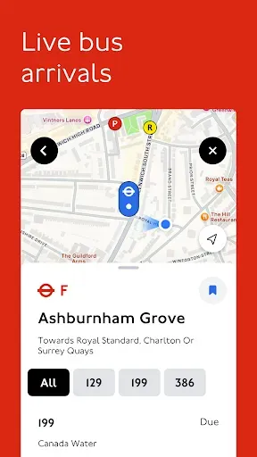 Скриншот 4 — TfL Go: Plan, Pay, Travel