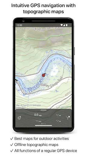 Скриншот 1 — Topo GPS