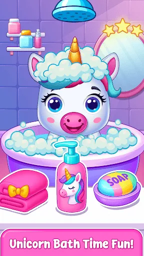 Скриншот 1 — Unicorn World: Daycare & Salon
