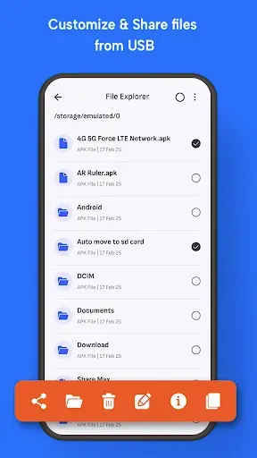 Скриншот 4 — Разъем USB: диспетчер OTG