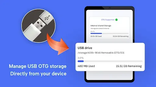 Скриншот 7 — Разъем USB: диспетчер OTG