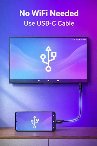 Скриншот 3 — USB-C HDMI: Screen Mirror Cast