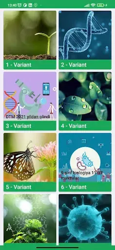 Скриншот 4 — Biologiya fanidan Testlar