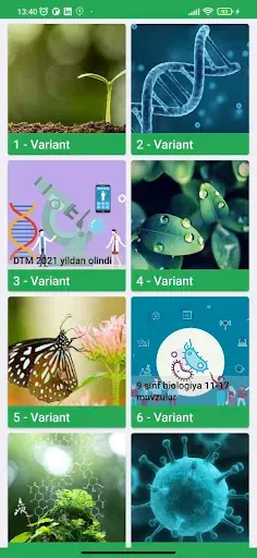 Скриншот 7 — Biologiya fanidan Testlar