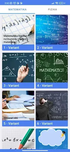 Скриншот 7 — Matematika va Fizika Testlar