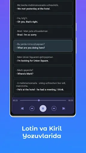Скриншот 4 — Inglizcha audio dialoglar