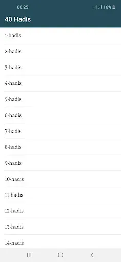 Скриншот 1 — 40 Hadis