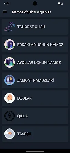 Скриншот 4 — Namoz o'qishni o'rganish