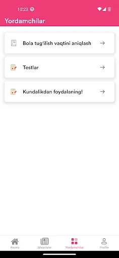 Скриншот 4 — Homiladorlik Kalendari