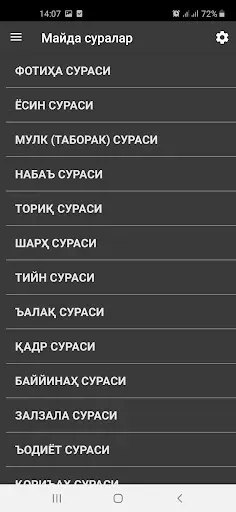 Скриншот 3 — Майда суралар