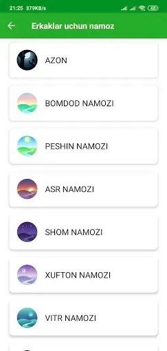 Скриншот 3 — Namoz o'qishni o'rganish