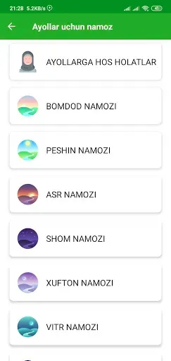 Скриншот 4 — Namoz o'qishni o'rganish