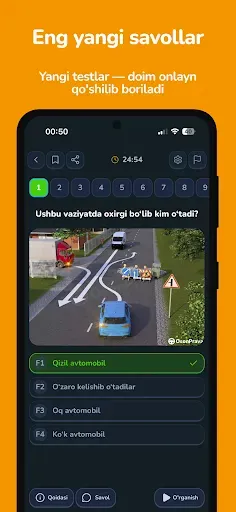 Скриншот 1 — Oson Prava - Avto Test 2026