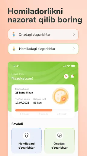 Скриншот 1 — Lalu - Homiladorlik maktabi