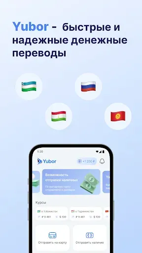 Скриншот 1 — YUBOR - Денежные переводы