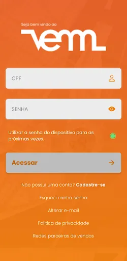 Скриншот 1 — Cartão VEM