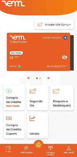 Скриншот 2 — Cartão VEM