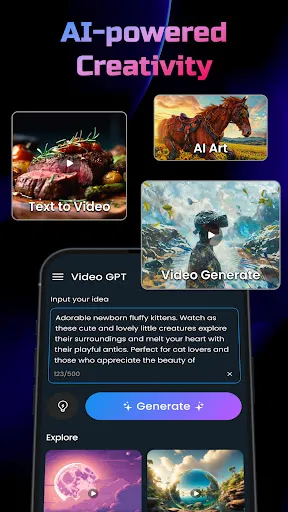 Скриншот 1 — AI-генератор видео: 3D FlixAI