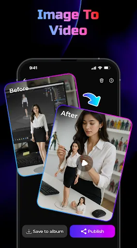 Скриншот 3 — AI-генератор видео: 3D FlixAI