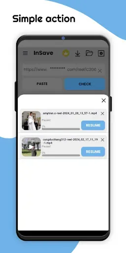 Скриншот 1 — InSave: Download story & video