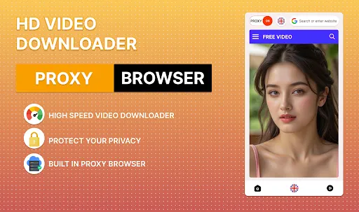 Скриншот 1 — HD Video Downloader & Home
