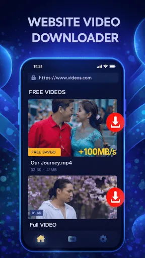Скриншот 4 — Vidlux All Video Downloader HD