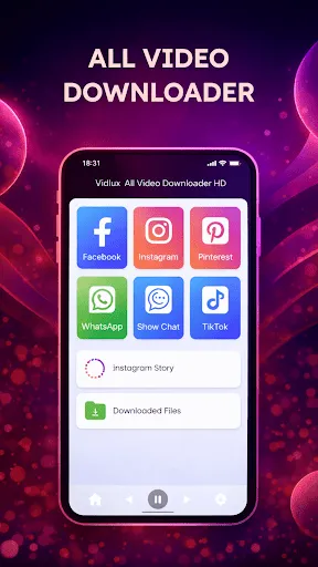 Скриншот 5 — Vidlux All Video Downloader HD