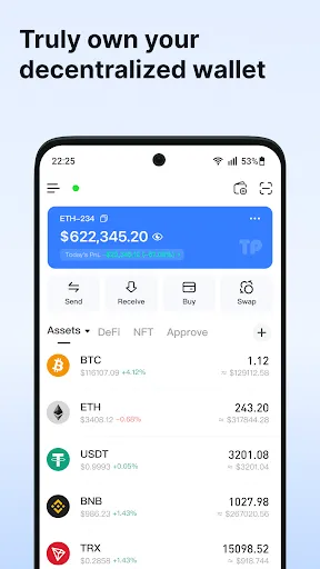 Скриншот 1 — TokenPocket: Crypto & Bitcoin