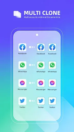 Скриншот 1 — Multi App : Multiple Accounts