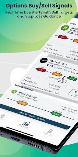 Скриншот 1 — Options Alerts - Swing Signals