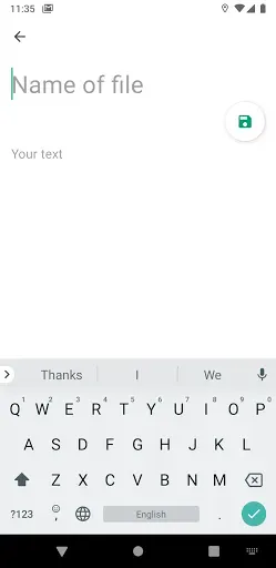 Скриншот 3 — txtpad+ — Create txt files