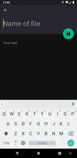 Скриншот 4 — txtpad+ — Create txt files