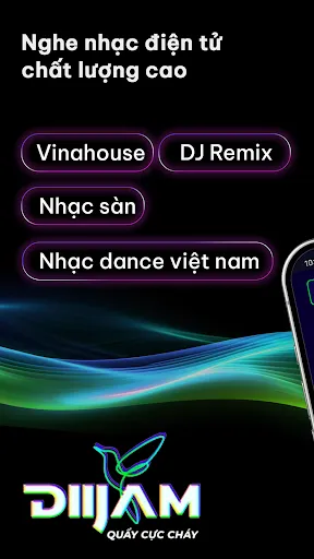 Скриншот 1 — Diijam - Nhạc DJ, EDM mp3 mix