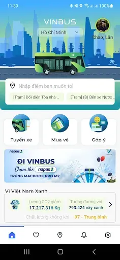 Скриншот 1 — VinBus - Tìm buýt dễ dàng