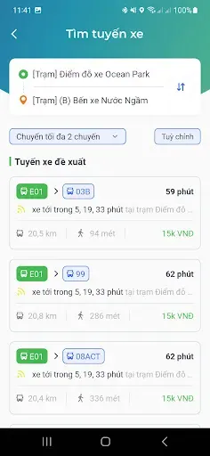Скриншот 5 — VinBus - Tìm buýt dễ dàng
